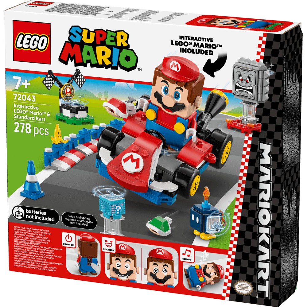 LEGO® Super Mario™: Mario Kart™ – Interactive LEGO® Mario™ & Standard Kart 72043